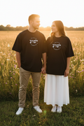 Pareja bordado centrado tamaño medio Jesus Yeshua